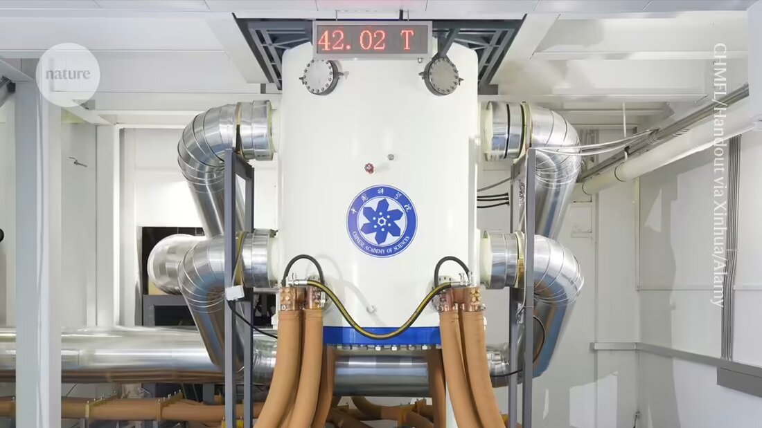 China hat mit einem neuen Widerstandsmagneten einen Rekord von 42,02 Tesla aufgestellt, doch die hohen Energiekosten bleiben problematisch.