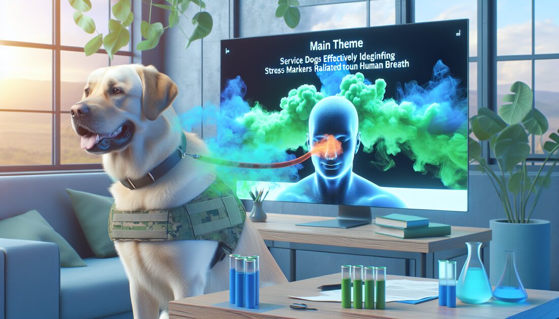 Entdecken Sie, wie Diensthunde die Identifizierung von PTBS-bedingten Stressmarkern im menschlichen Atem unterstützen können. Neue Studie in Frontiers in Allergy zeigt beeindruckende Ergebnisse.🐶👃 #Diensthunde #PTBS #Stressmarker
