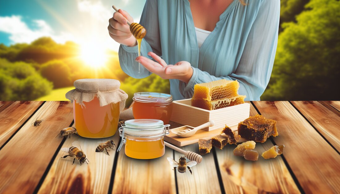 Entdecken Sie die heilenden Kräfte von Honig, Propolis und Bienenwachs in der Naturheilkunde und deren vielseitige Anwendungen.