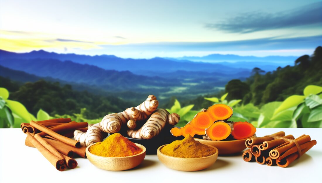 Entdecken Sie die heilenden Eigenschaften von Kurkuma und Zimt: Biochemie, Anwendungen und wichtige Dosierungshinweise.