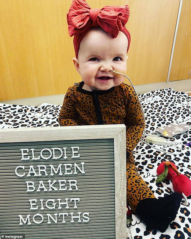 Elodie Baker (im Bild) benötigte eine Herztransplantation, nachdem festgestellt wurde, dass sie eine dilatative Kardiomyopathie hatte