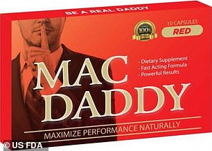 Mac Daddy Orange (im Bild), hergestellt von ABC Sales 1, ist eines der fünf Medikamente, die von der FDA wegen möglicher Kontamination mit Tadalafil zurückgerufen werden