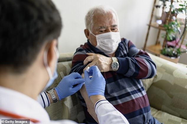 Die Shingrix-Impfung wird derzeit nur einer begrenzten Anzahl von NHS-Patienten verabreicht, aber der Gesundheitsdienst wird voraussichtlich dieses Jahr damit beginnen, sie vielen weiteren anzubieten.  Es wird angenommen, dass der Impfstoff bis 2024 Patienten im Alter von nur 55 Jahren verabreicht werden könnte. [File image]