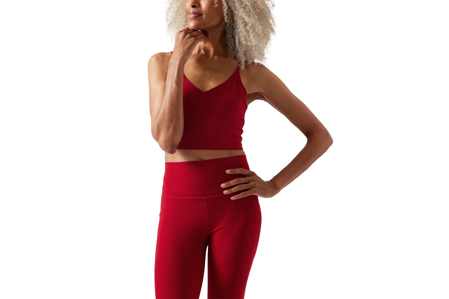 Athleta Elation Crop mit V-Ausschnitt