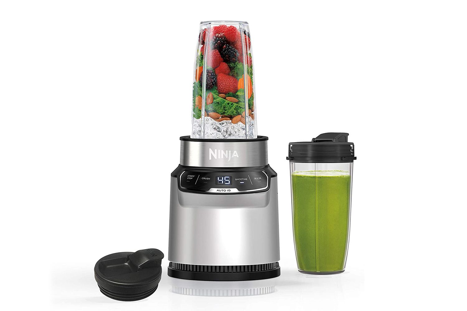 Amazon Prime Day Ninja BN401 Nutri Pro kompakter persönlicher Mixer, Auto-iQ-Technologie