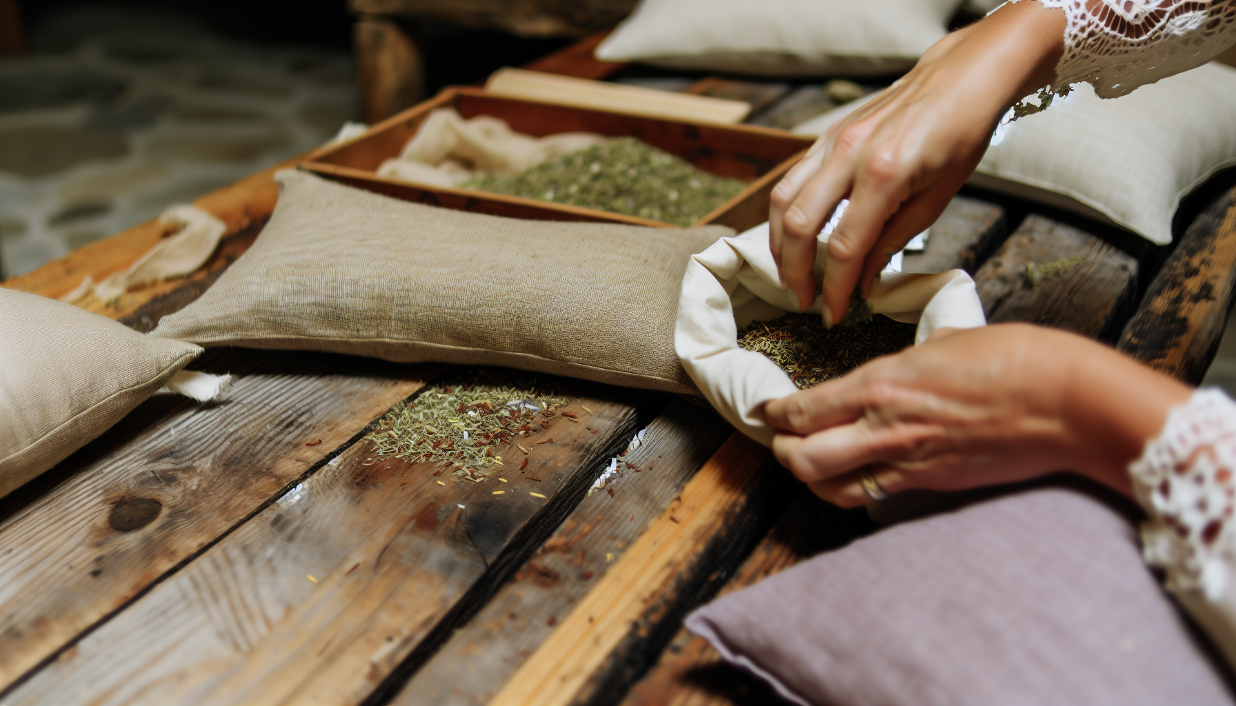 Kräuterkissen selber machen – für besseren Schlaf und Entspannung