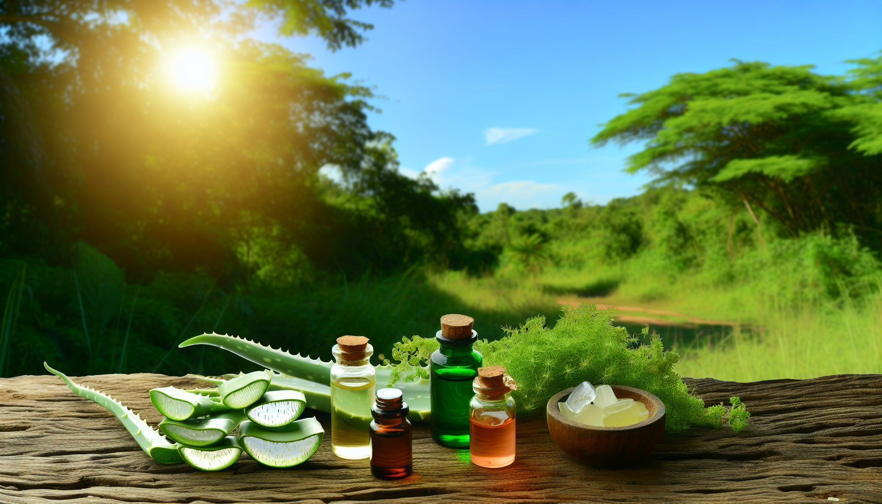 Natürliche Mittel gegen Insektenstiche und Sonnenbrand